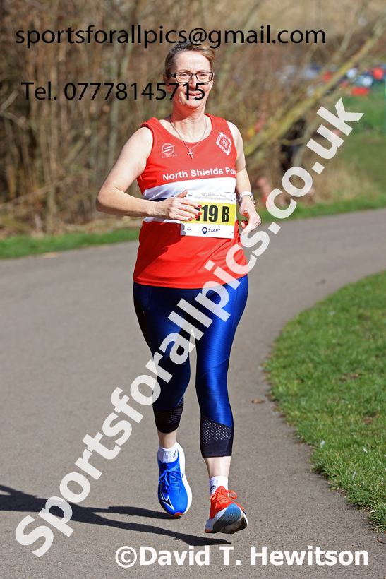 Senior Womens 2026 NECAA Royal Signals Road Relays, Hetton Lyons Country Park, Hetton le Hole. Photo: David T. Hewitson/Sports for All Pics
